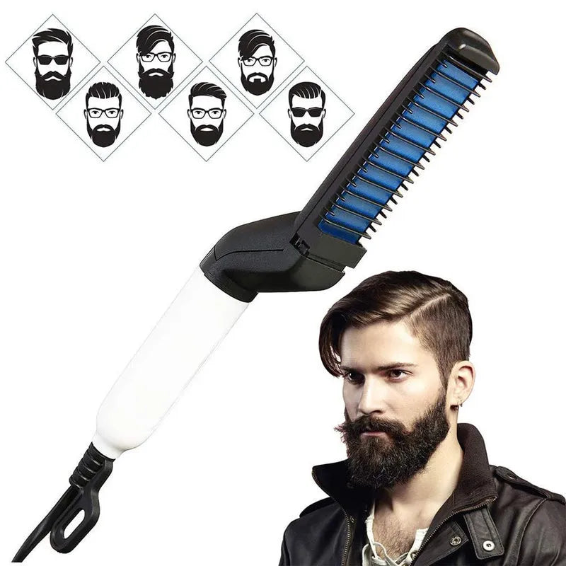 Best mens beard and hair curling straightener - straightening brushes | 2025 | fast shipping