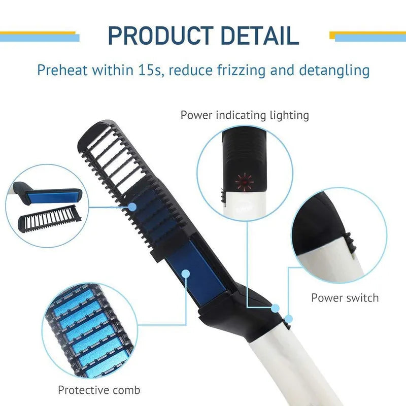 Best mens beard and hair curling straightener - straightening brushes | 2025 | fast shipping