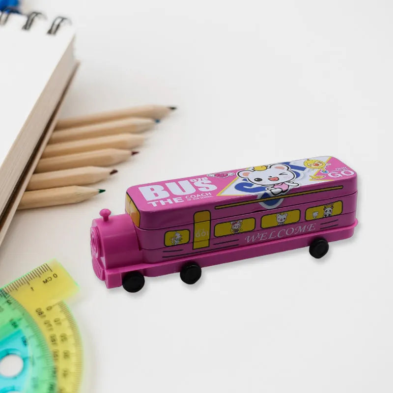 Best metal bus compass pencil box - pen & cases | 2025 | fast shipping