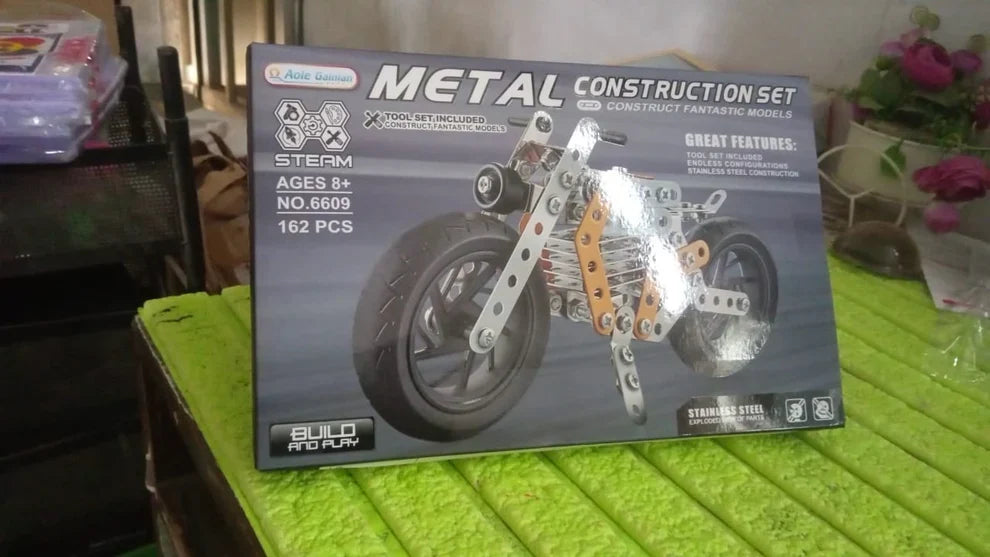 Best metal diy bike construction kit – 162 pcs - set toys | 2025 | fast shipping