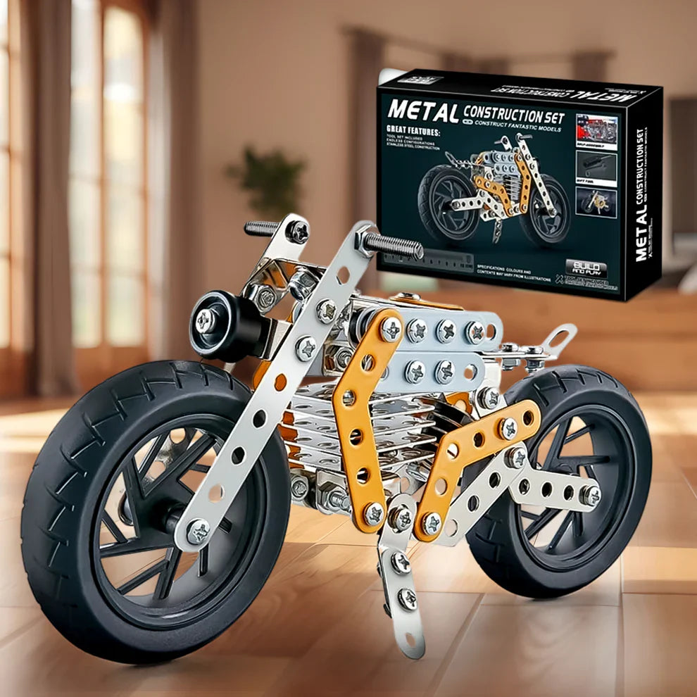 Best metal diy bike construction kit – 162 pcs - set toys | 2025 | fast shipping