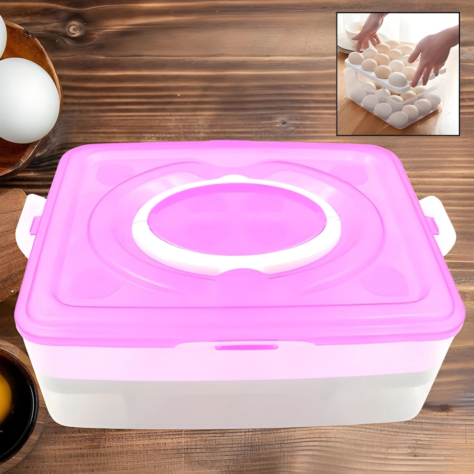 Best 2 layer 32 grid egg tray with lid - home & garden | 2025 | fast shipping