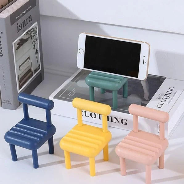 Mini Chair Phone Holder – 1 Pc - Mobile Accessories