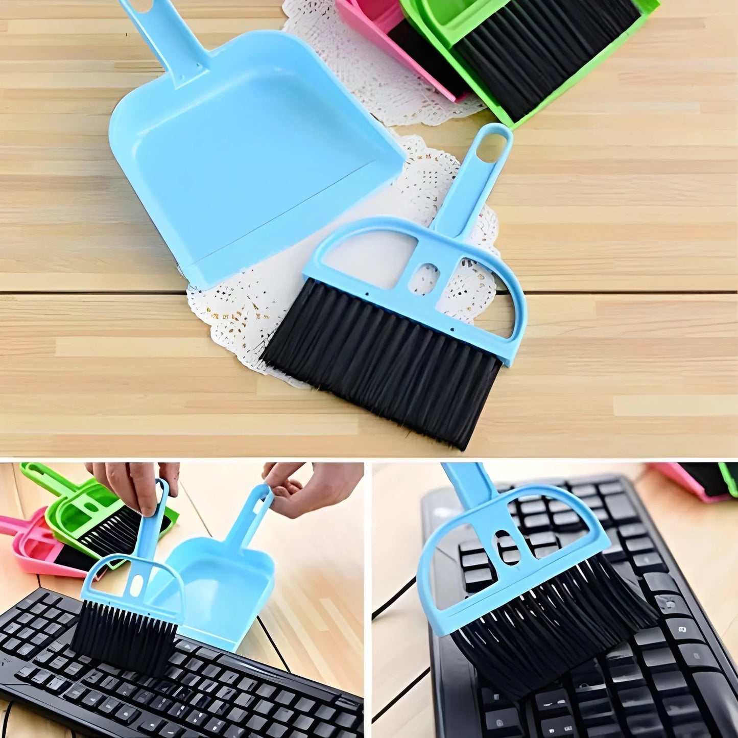 Mini Dustpan With Brush Broom Set - Industrial & Scientific