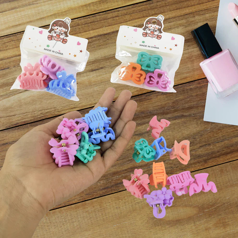 Mini Hair Claw Clips for Girls – 3 Pcs - Health & Beauty
