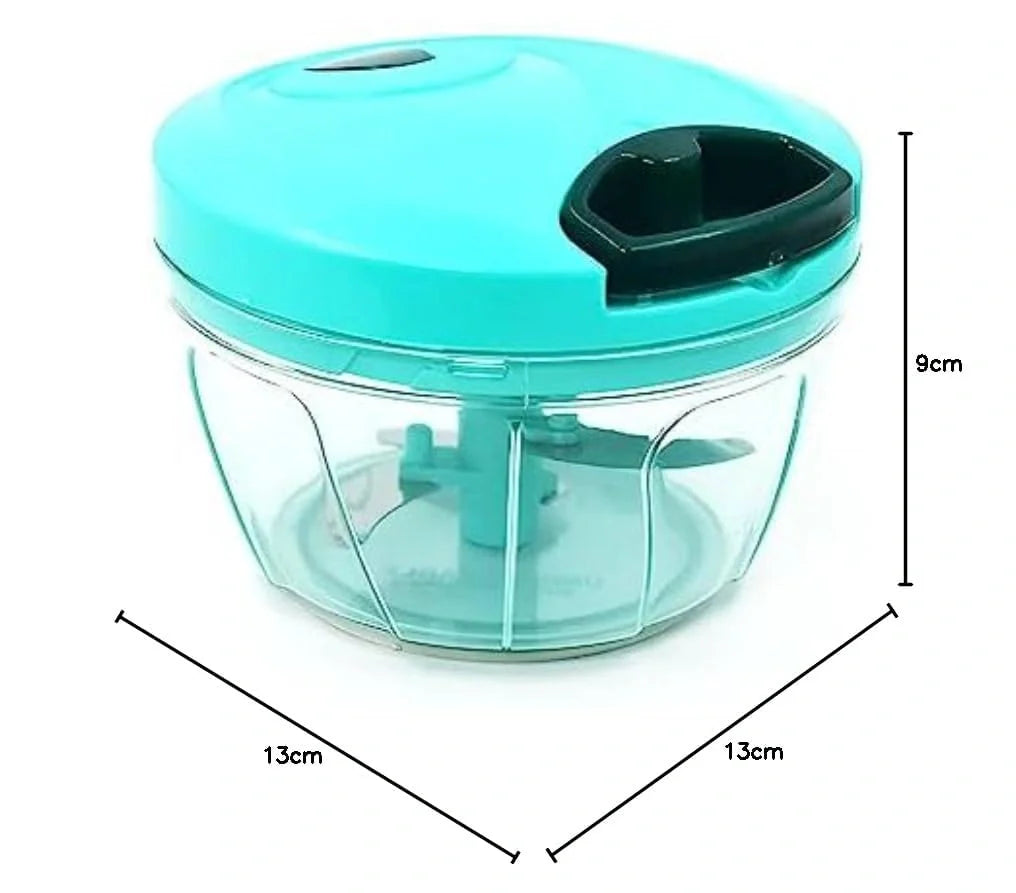 Mini Plastic Vegetable Chopper – 550ml - Home & Kitchen