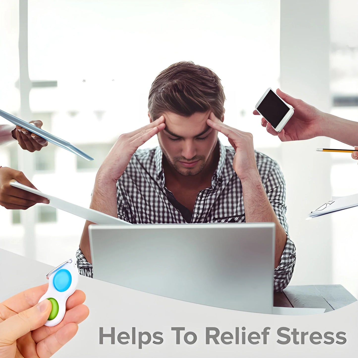 Mini Stress Relief Keychain - Automotive