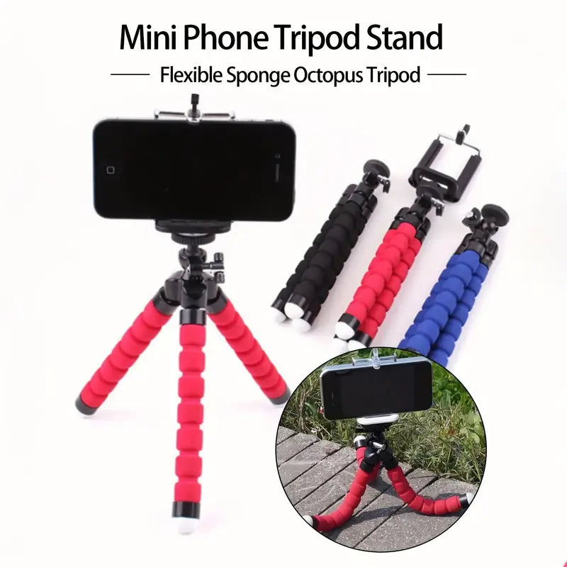 Mini Tripod Flexible Stand (1 Pc) - Mobile Accessories