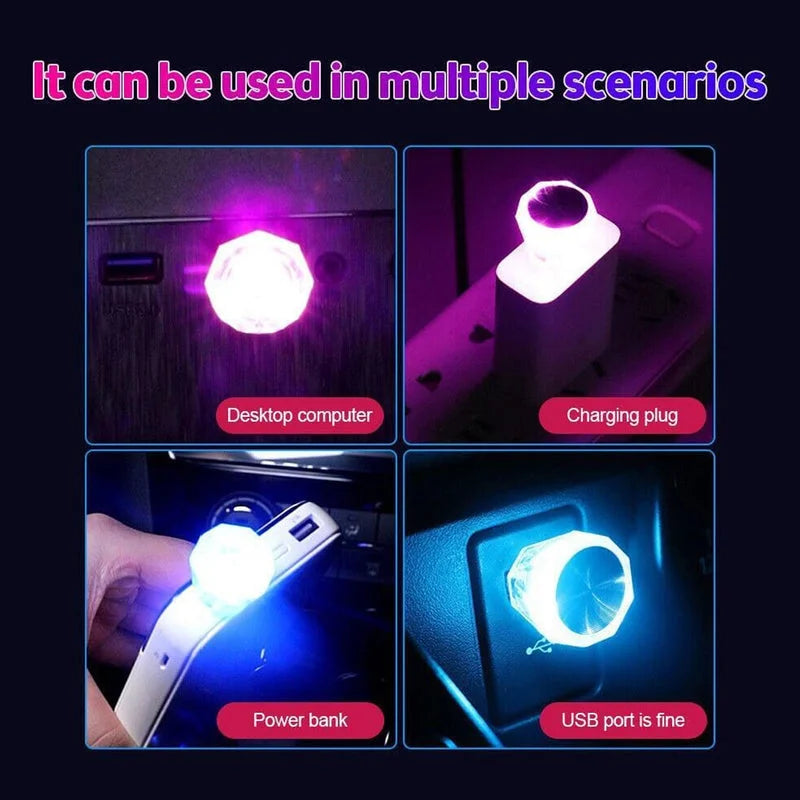 Mini USB LED Light (Diamond Shape) - Home Improvement