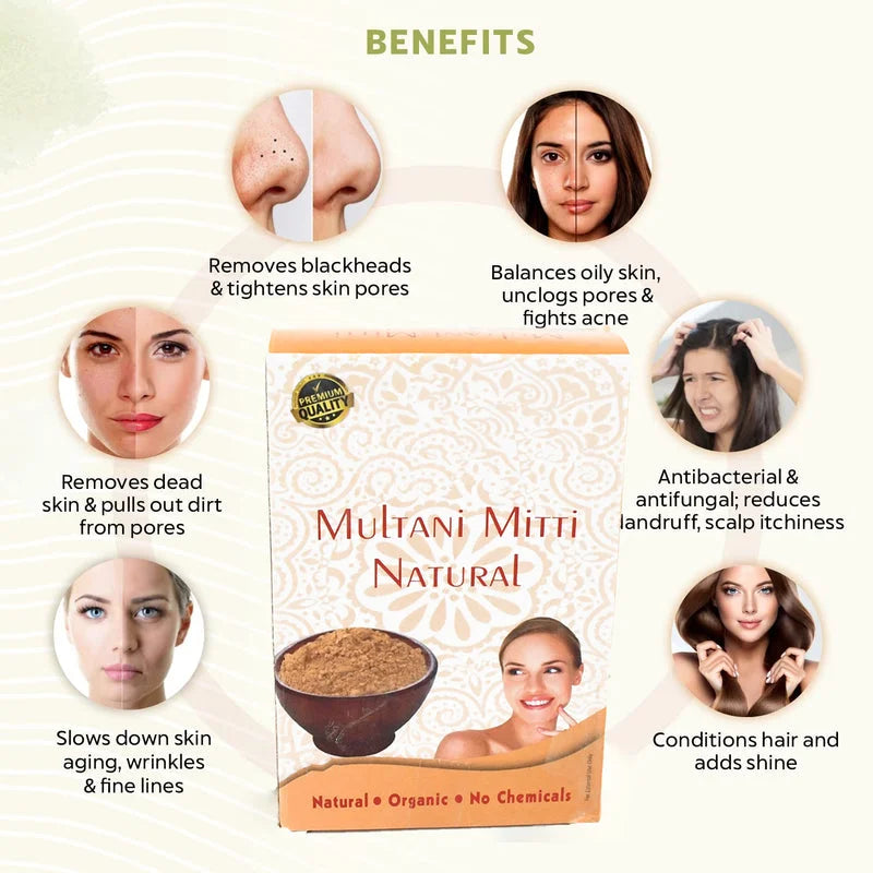 Multani Mitti Face Pack - Health & Beauty