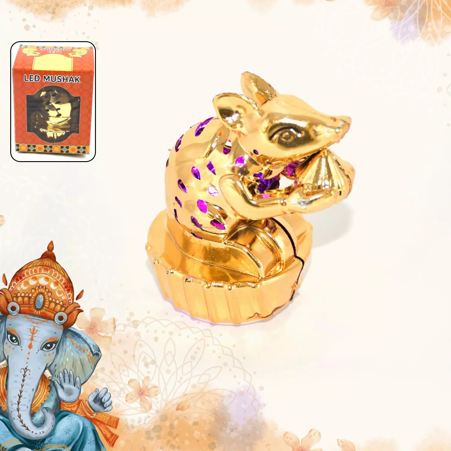 Best multicolour led mushak for ganpati décor - seasonal & holiday decorations | 2025 | fast shipping