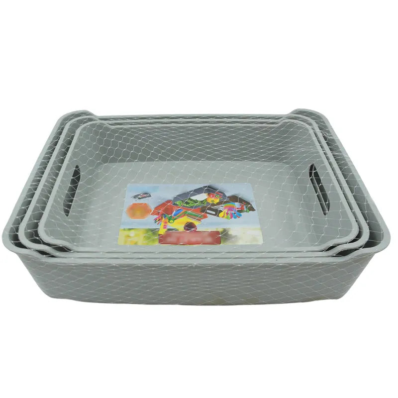 Best multipurpose scarlet tray 3pcs - household storage containers | 2025 | fast shipping