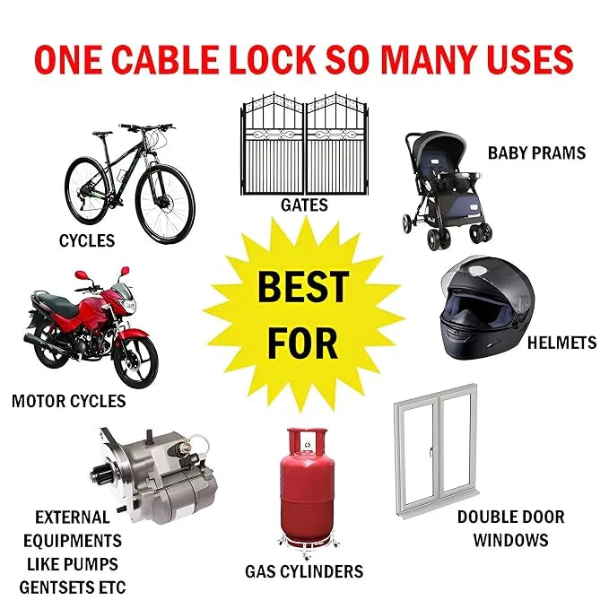Best multipurpose security cable lock - locks & latches | 2025 | fast shipping