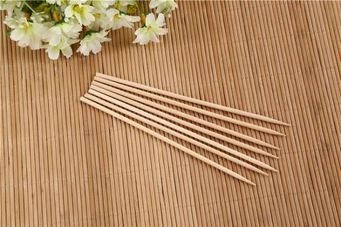 Natural Bamboo BBQ Skewers - Home & Kitchen