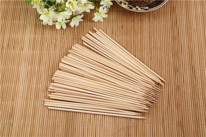 Natural Bamboo BBQ Skewers - Home & Kitchen