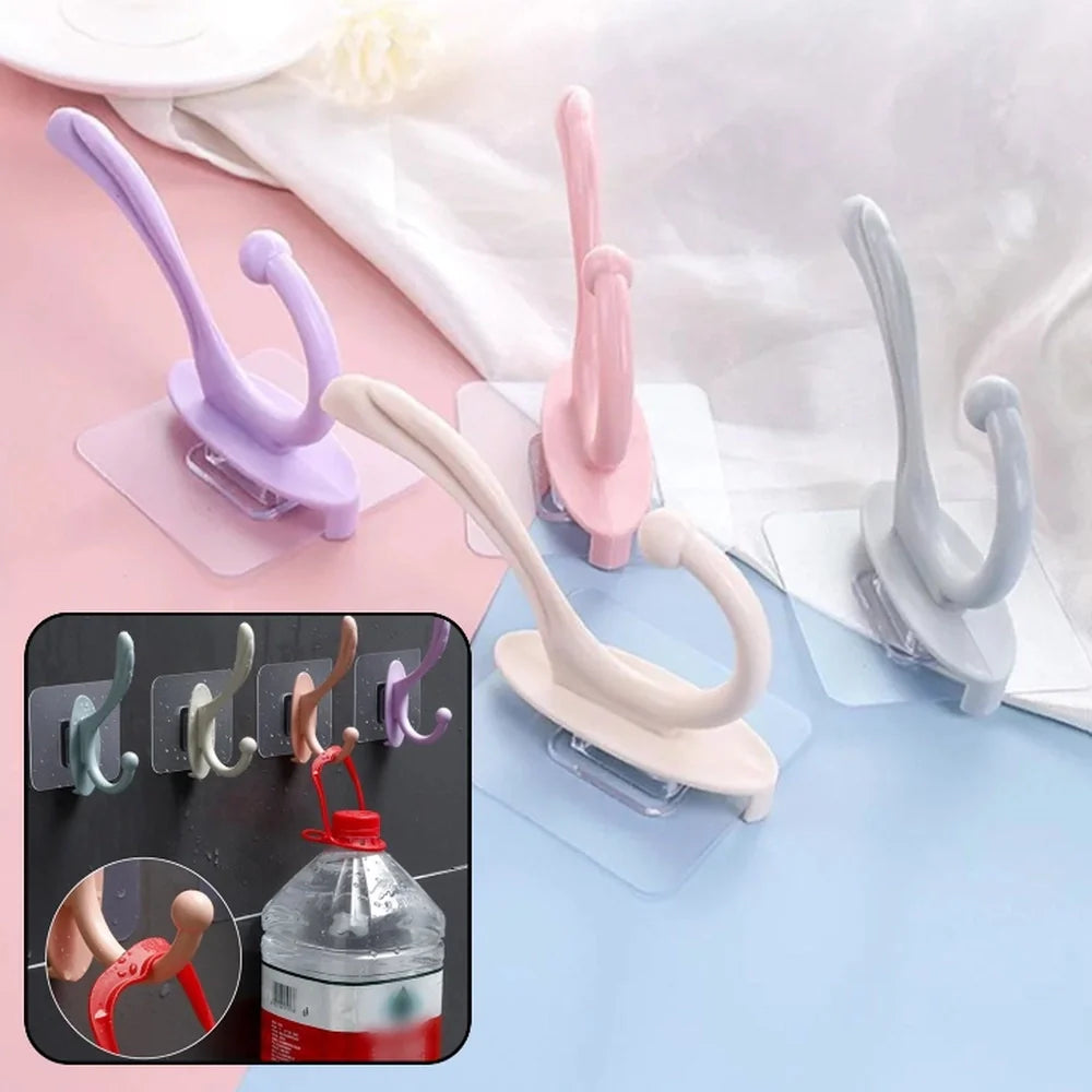 No-Drill Adhesive Wall Hooks - Home Improvement