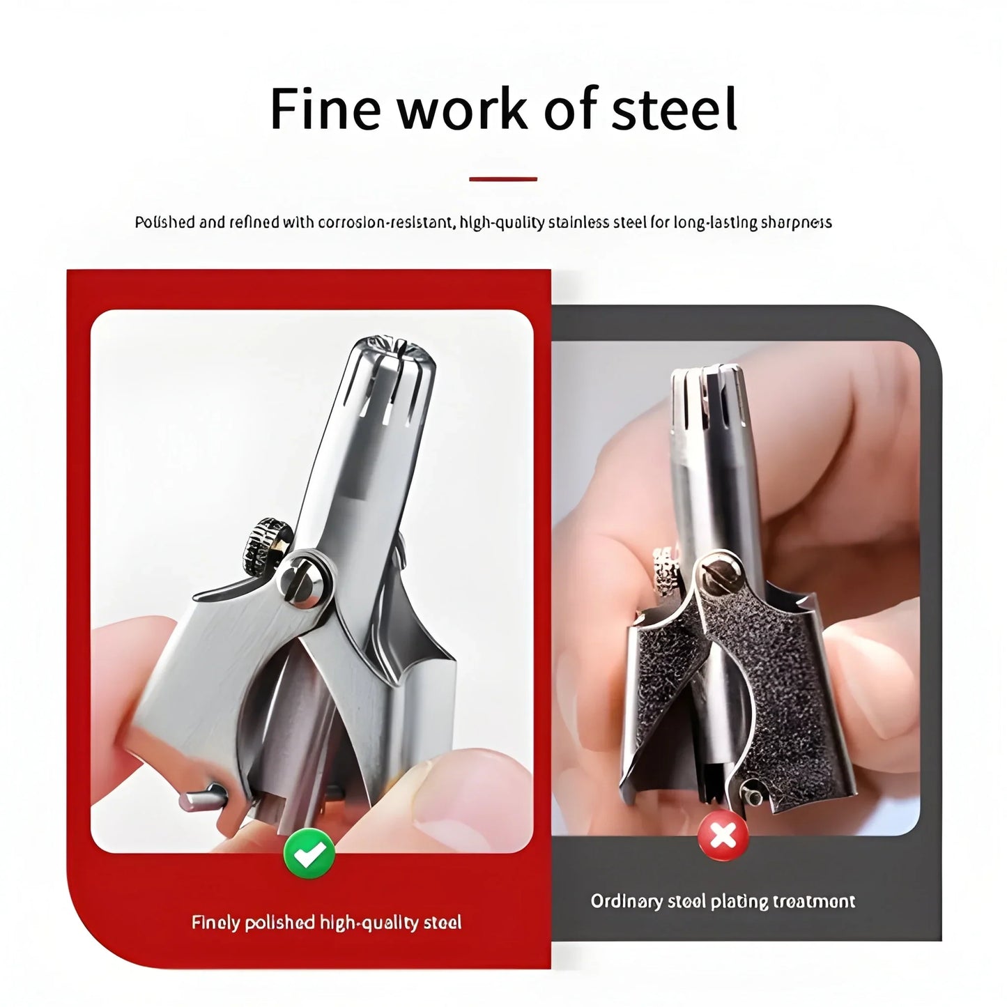 Best nose hair clipper stainless steel - health & beauty | 2025 | fast shipping