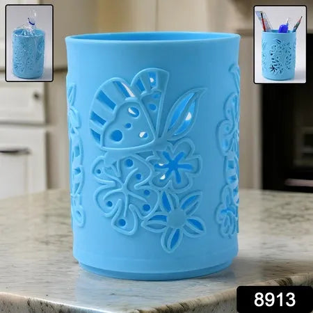 Pen holder office desk plastic mesh stand (1 pc)