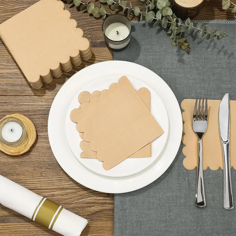 Best scalloped edge tissue set (120 pc) - paper napkins | 2025 | fast shipping