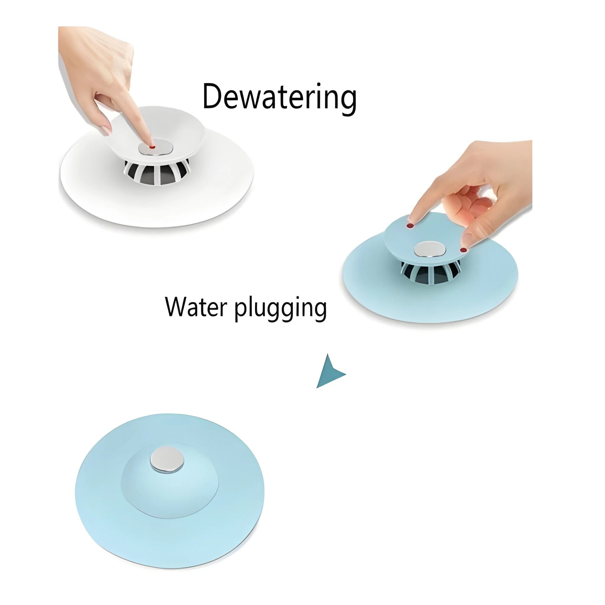 2-in-1 drain stopper catcher