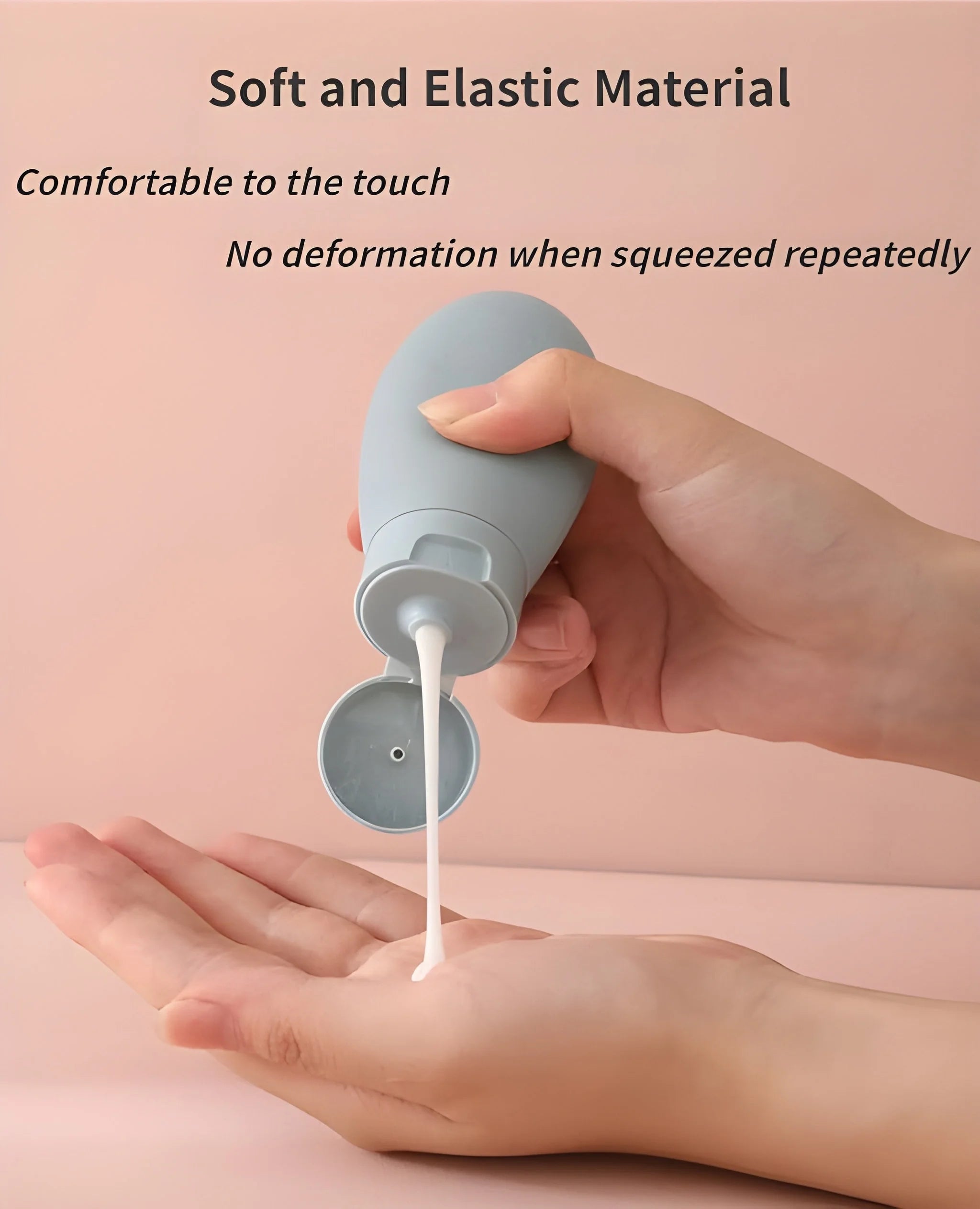 Small plastic travel bottle set