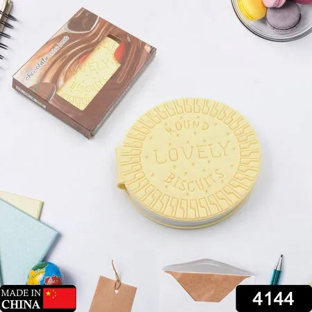 Round chocolate biscuit notebook