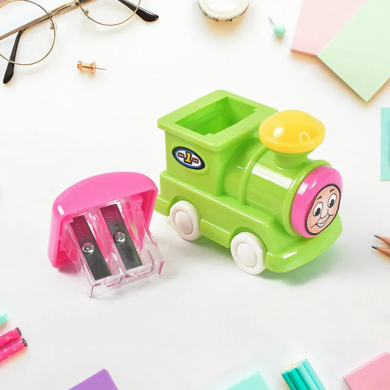 Train Double Hole Pencil Sharpener (1 Pc) - Office