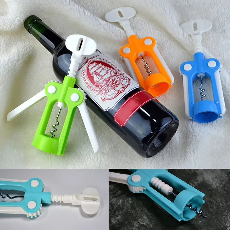 Corkscrew bottle opener