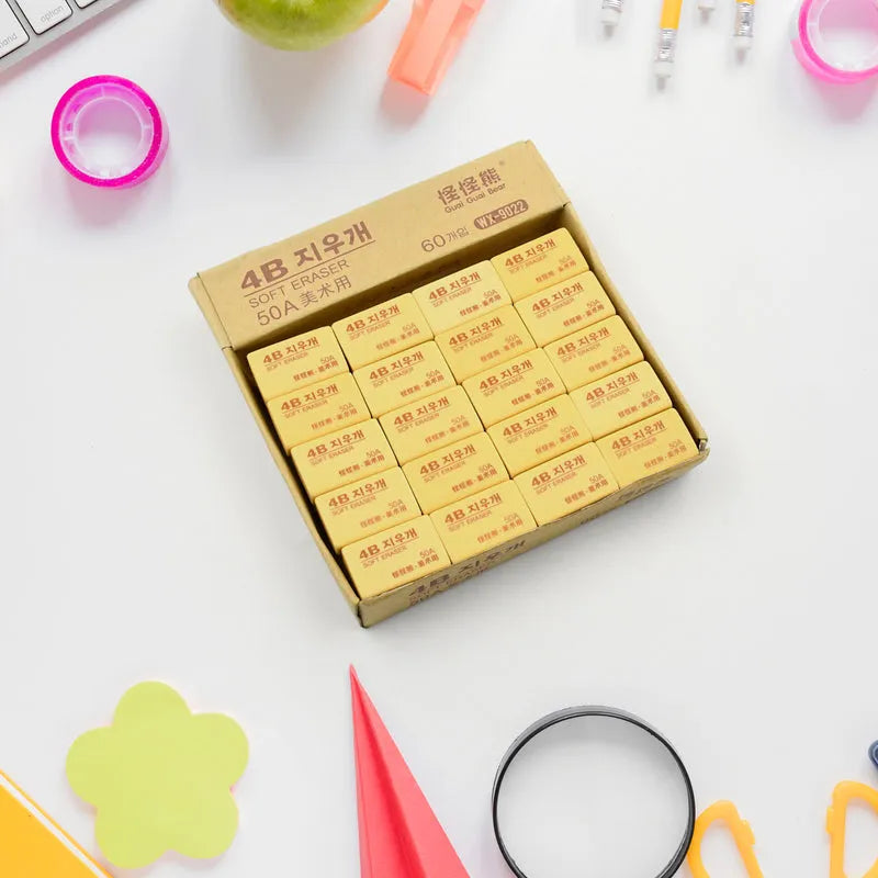 Best pencil eraser (60 pc pack) - standard erasers | 2025 | fast shipping