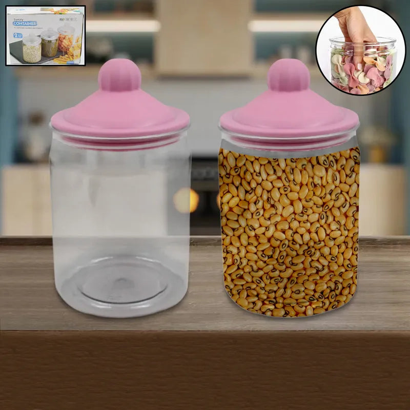 Best plastic container jar set (2 pcs) - food storage containers | 2025 | fast shipping