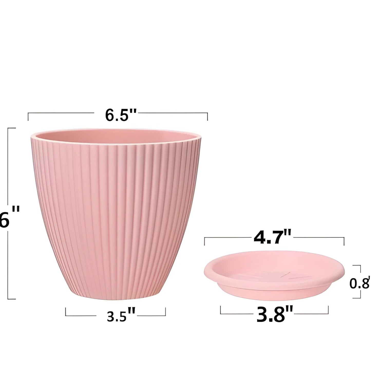 Best plastic flower pot with bottom tray - home & garden | 2025 | fast shipping