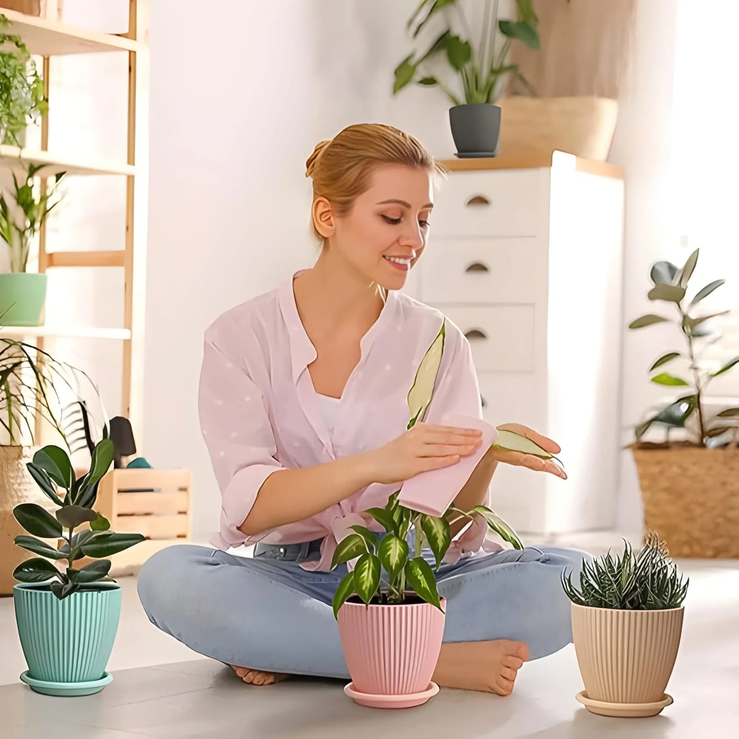 Best plastic flower pot with bottom tray - home & garden | 2025 | fast shipping