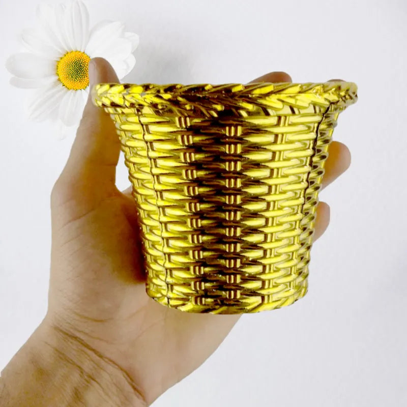 Plastic Flower Valencia (Pot) Home And Outdoor (1 Pc) - Improvement