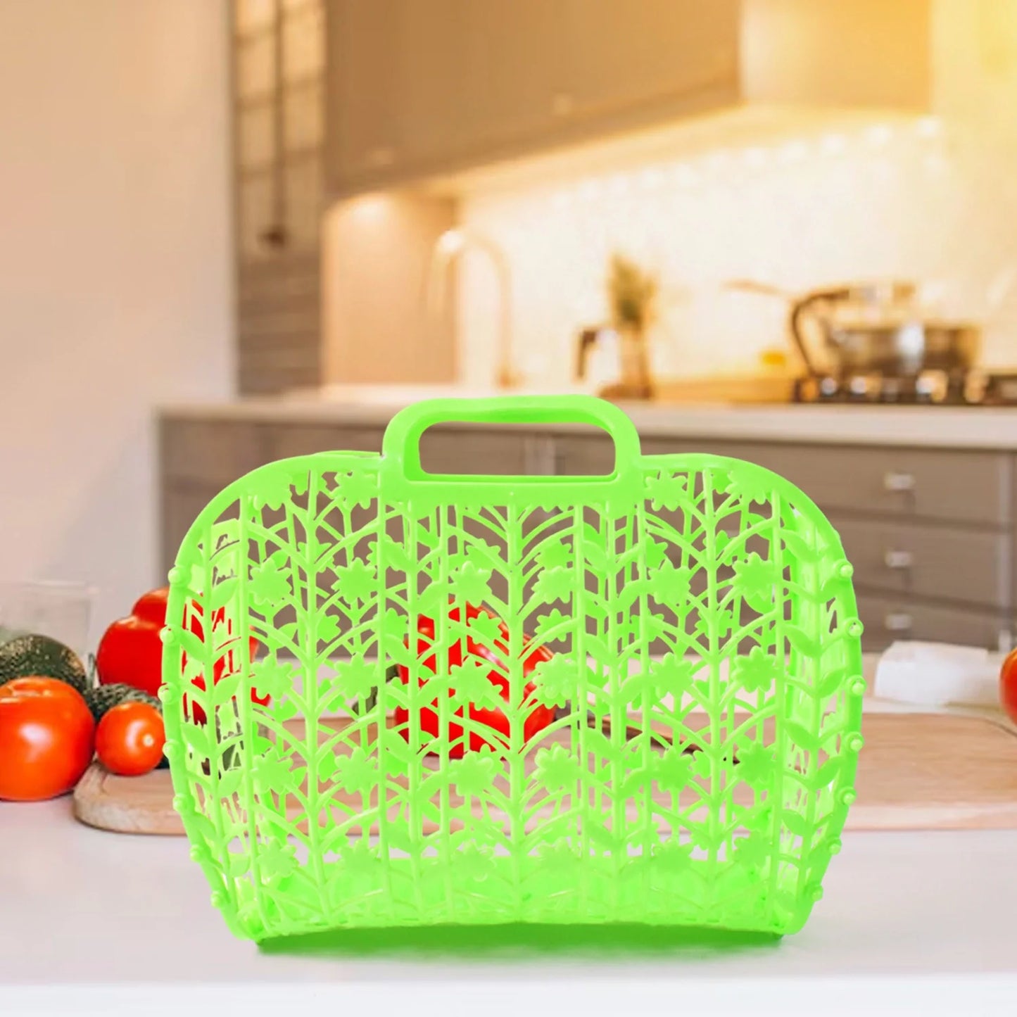Best plastic foldable basket bag – 3 pcs - household storage bags | 2025 | fast shipping