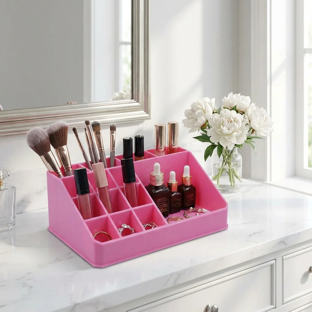Best plastic makeup organizer box - household storage containers | 2026 | fast shipping