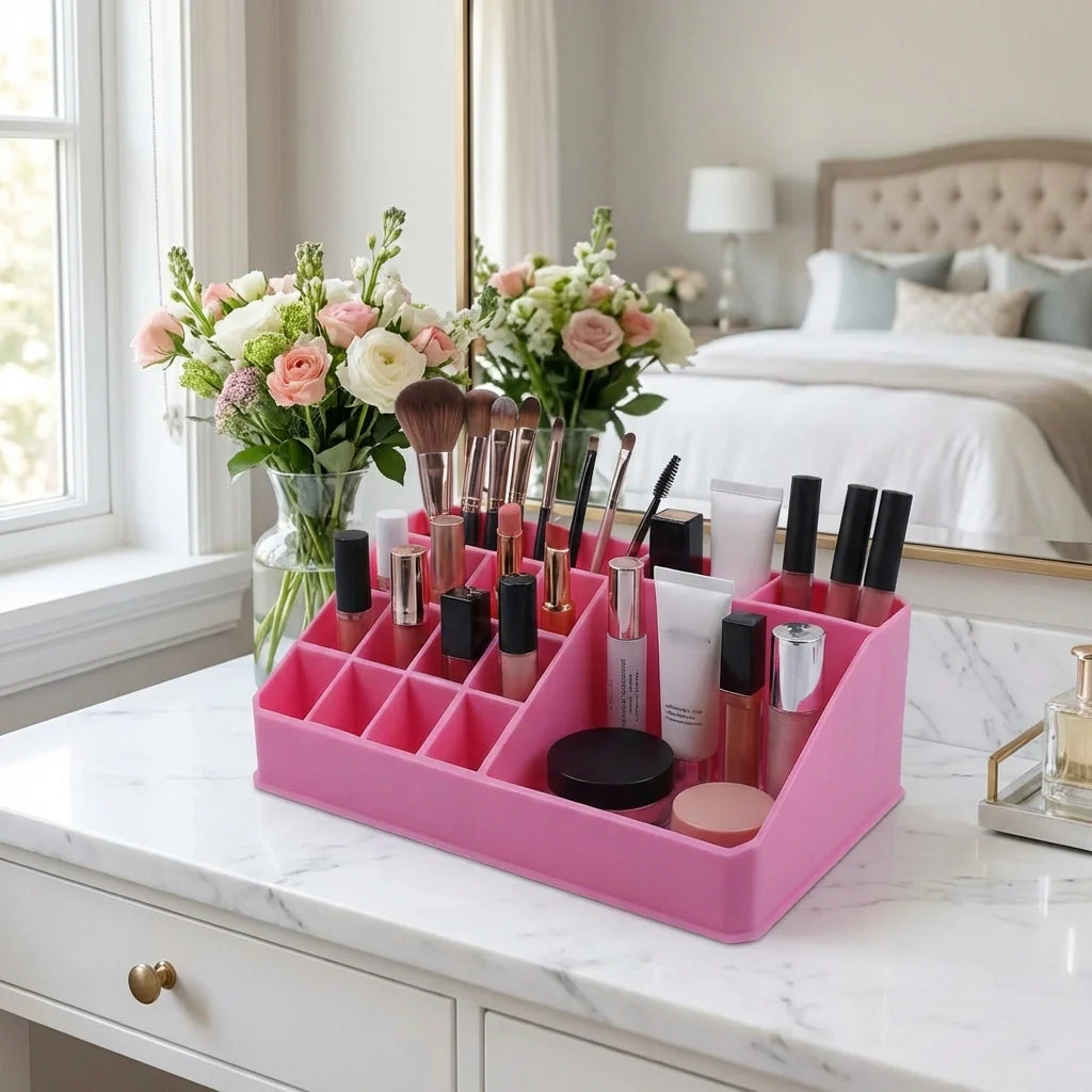 Best plastic makeup organizer box - household storage containers | 2026 | fast shipping