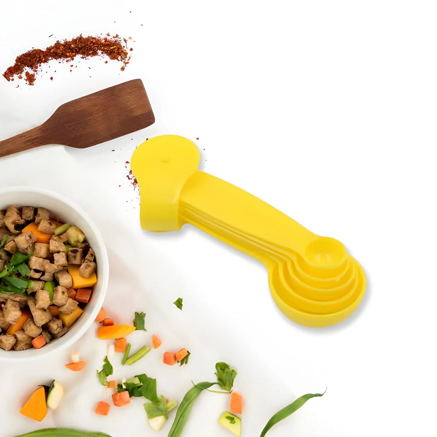 Plastic Measuring Spoons - Set Of 5 - Home & Kitchen