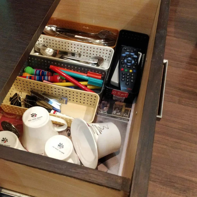 Best plastic multipurpose desk organizer (6 pcs set) - household drawer inserts | 2025 | fast shipping