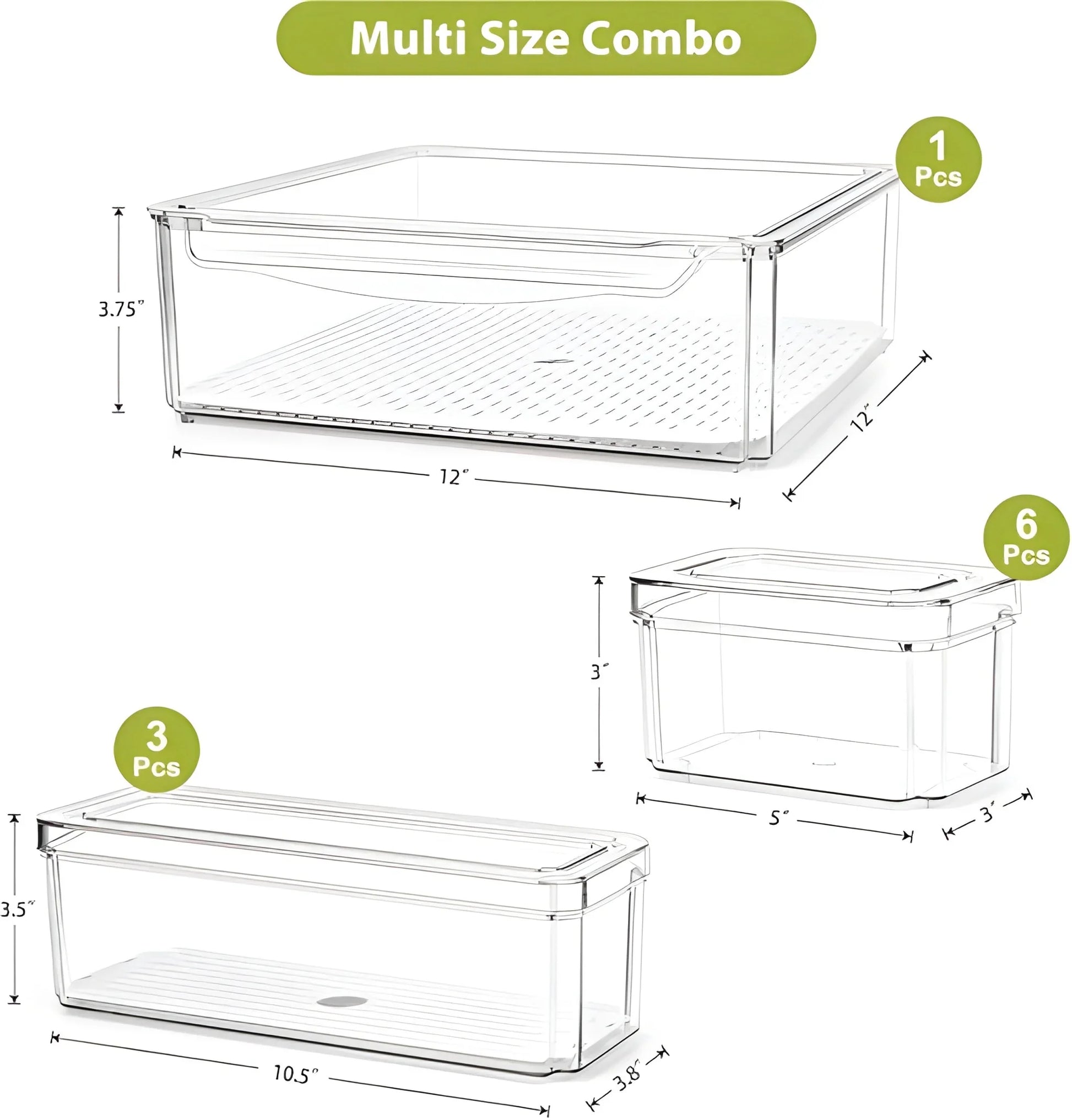 Best plastic refrigerator organizer bins set of 2 - home & garden | 2025 | fast shipping