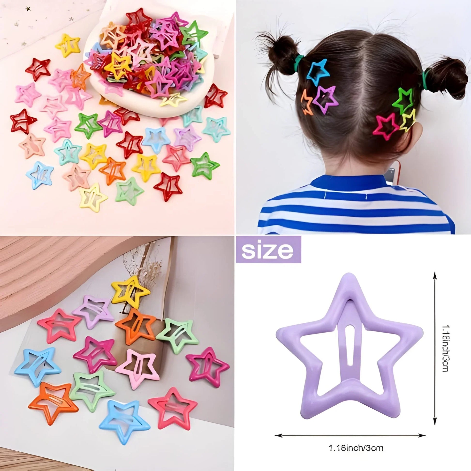 Plastic Small Hair Clips For Girls Kids Accessories - Health & Personal Care