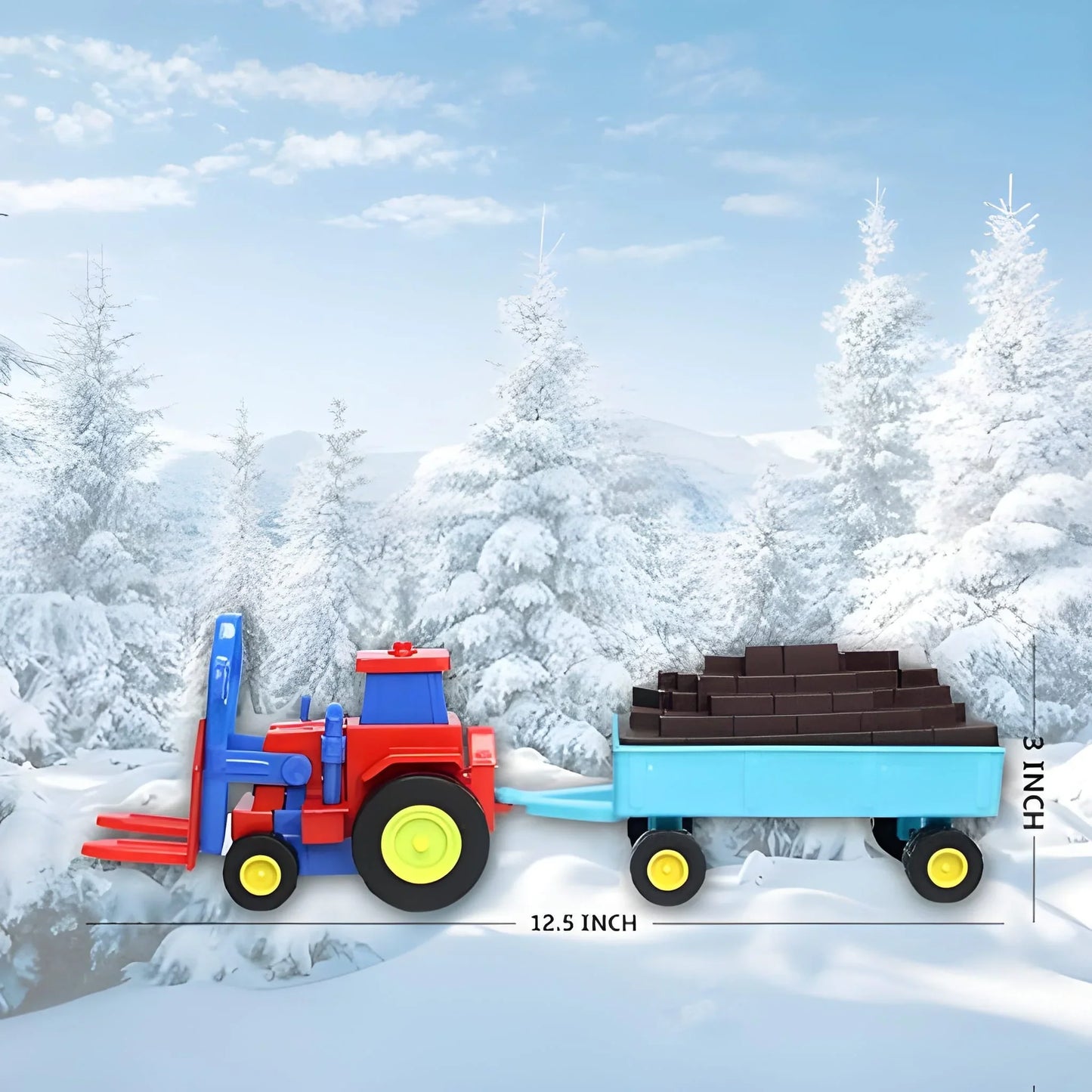 Best plastic tractor toy friction powered with trolley - toys & games | 2025 | fast shipping