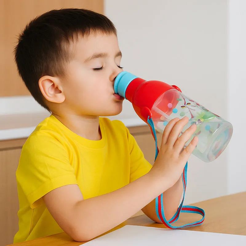 Plastic Tranparent Sports Insulated Water Bottle With Dori (800 ml) - Home Improvement