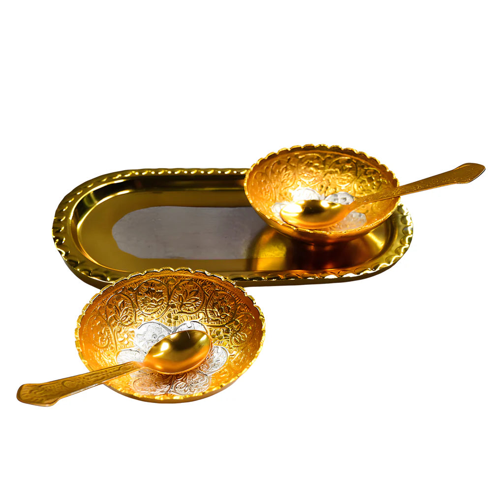 Best plated bowl tray set - serving trays | 2025 | fast shipping
