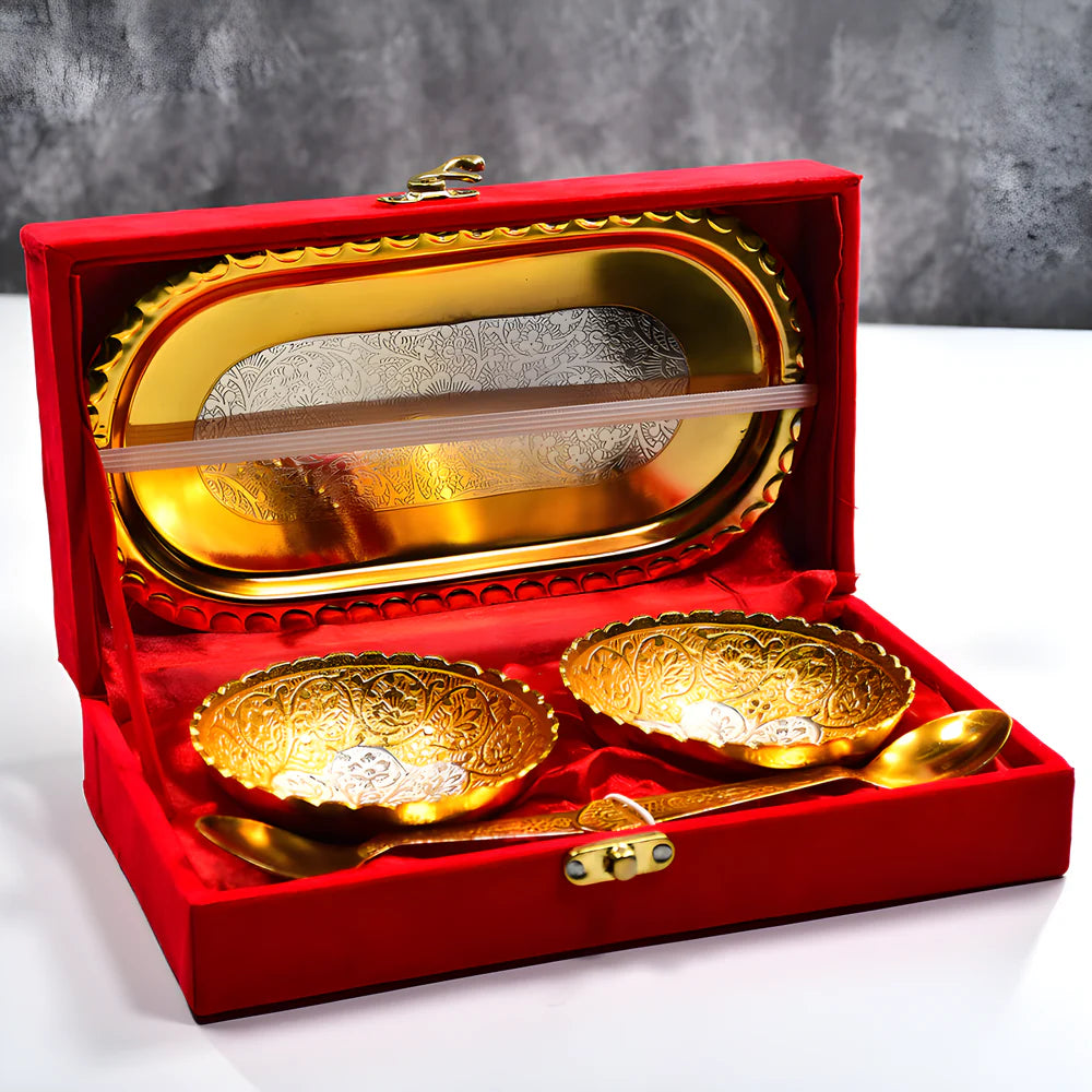 Best plated bowl tray set - serving trays | 2025 | fast shipping