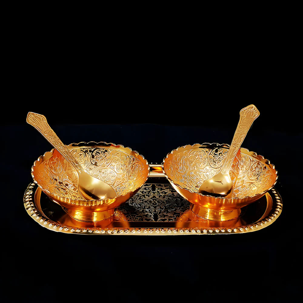 Best plated bowl tray set - serving trays | 2025 | fast shipping