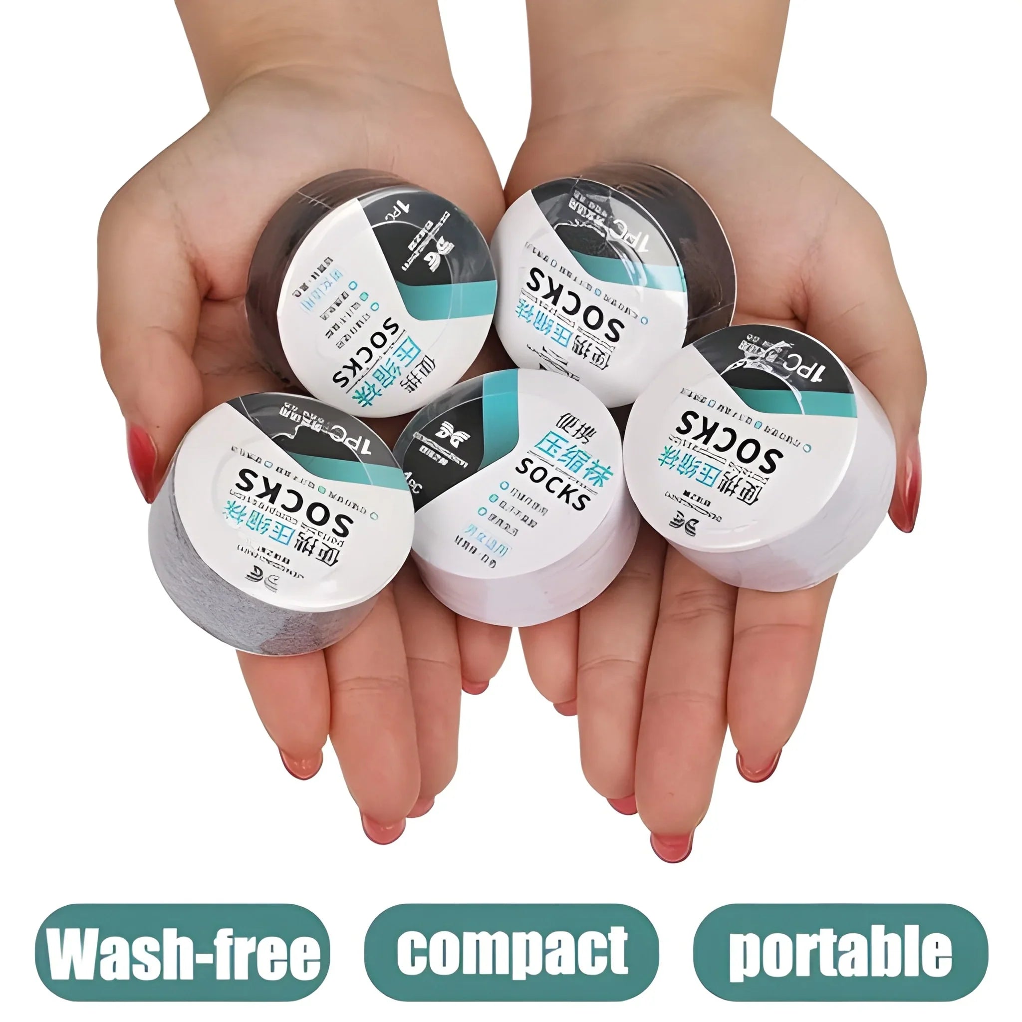 Portable Disposable Compressed Socks - Clothing & Accessories