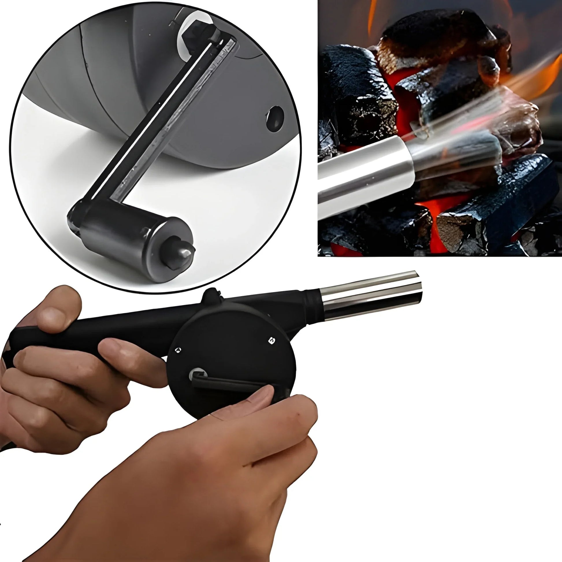 Best portable hand crank air blower fan - 2025 | fast shipping