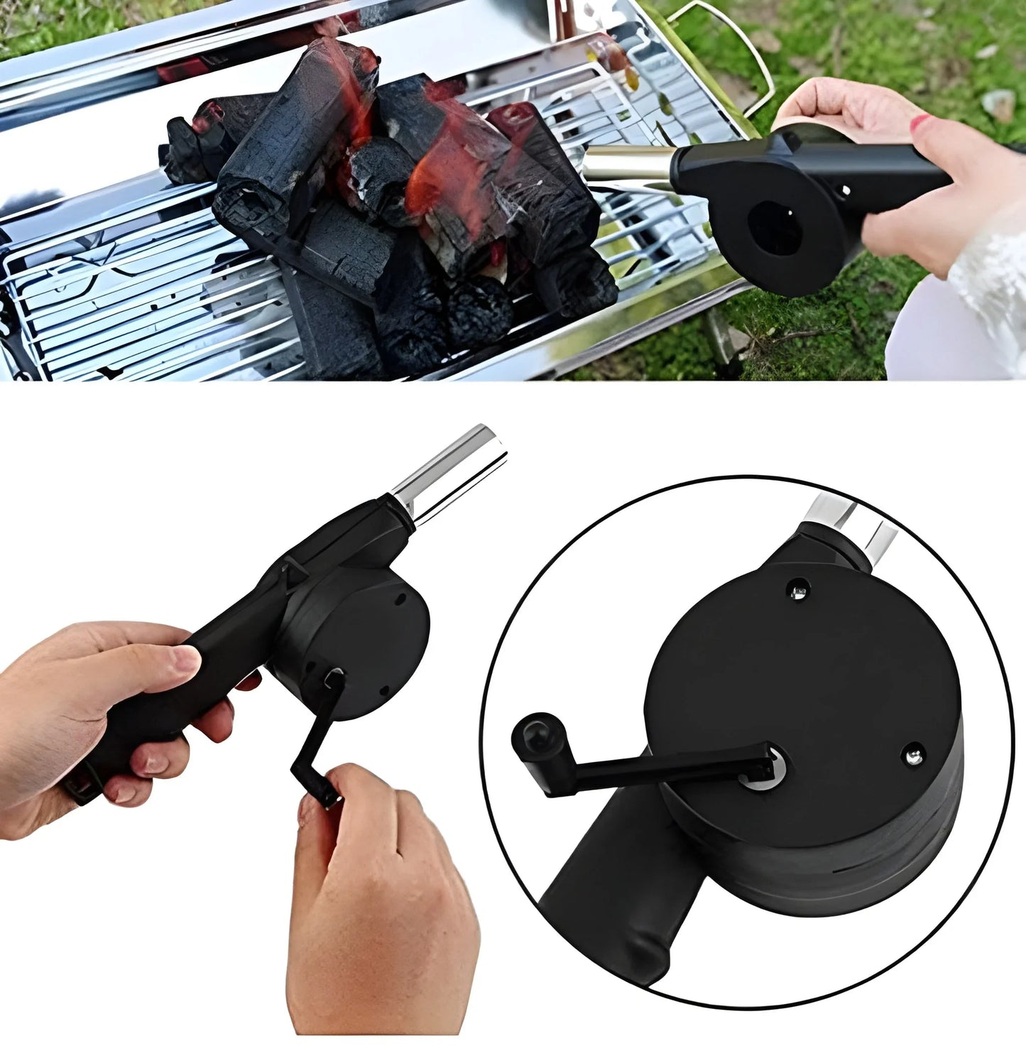 Best portable hand crank air blower fan - 2025 | fast shipping