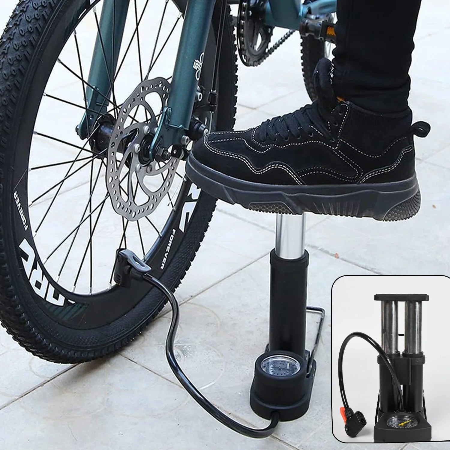 Best portable mini bike pump with gauge - bicycle pumps | 2025 | fast shipping