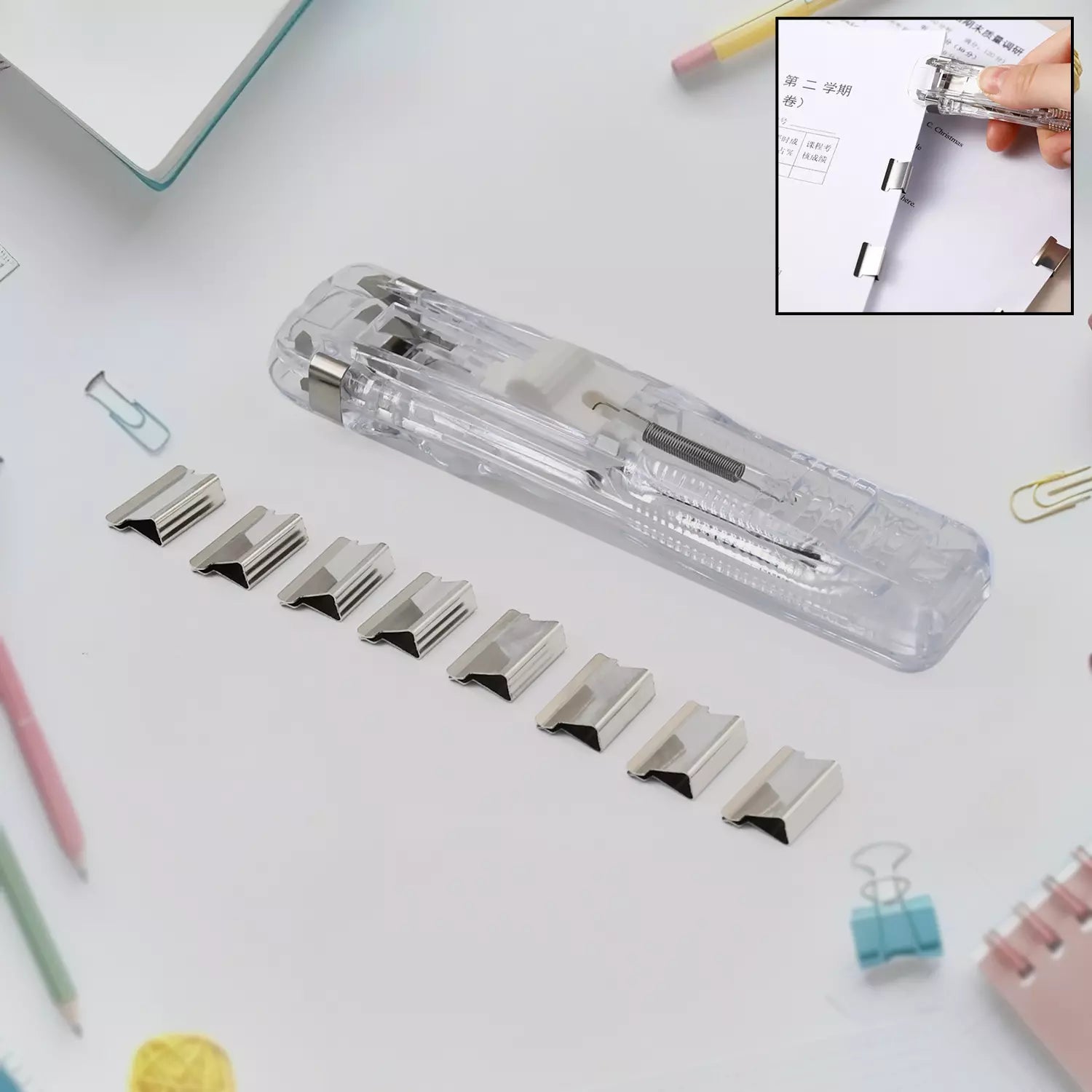 Best portable paper clamp with 8 pcs clip dispenser - clips & clamps | 2025 | fast shipping